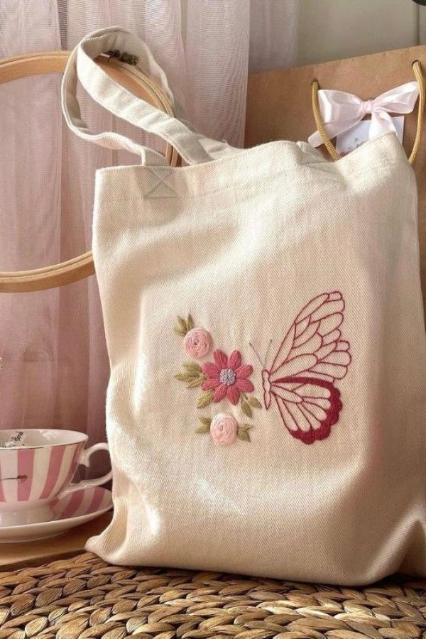 Broderie totebag