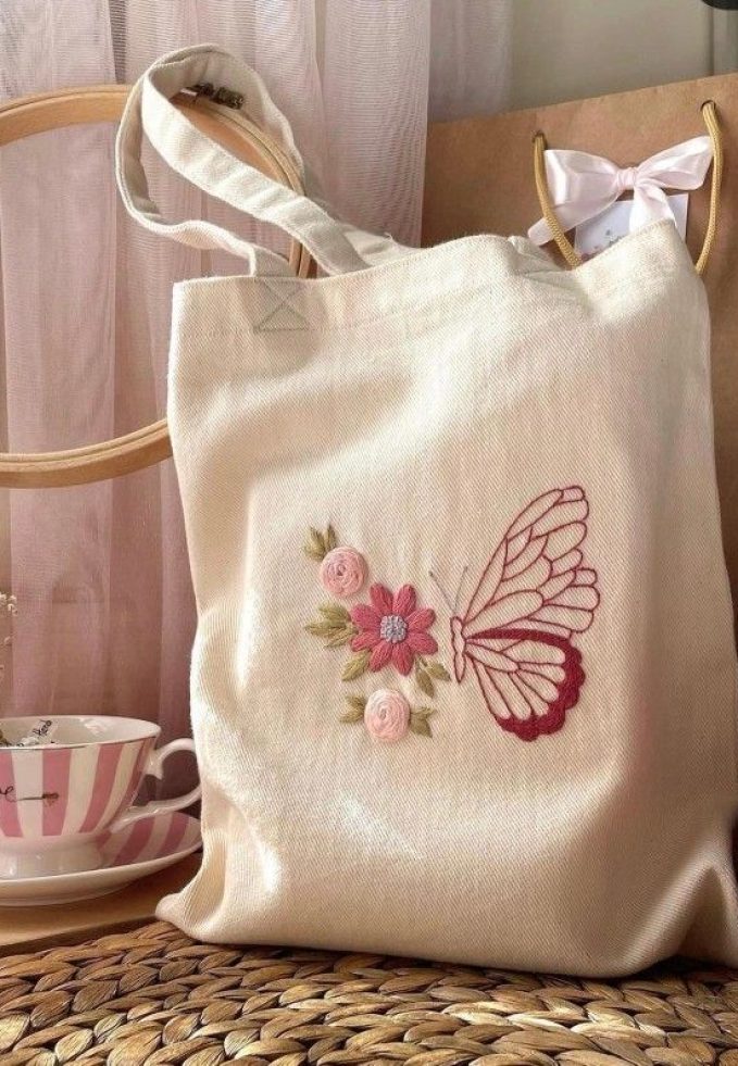 Broderie totebag