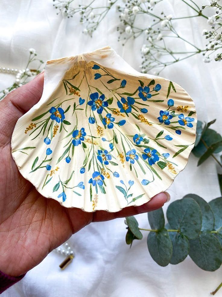 Hand Painted Floral Trinket Dish — Parika Mahajan (1)