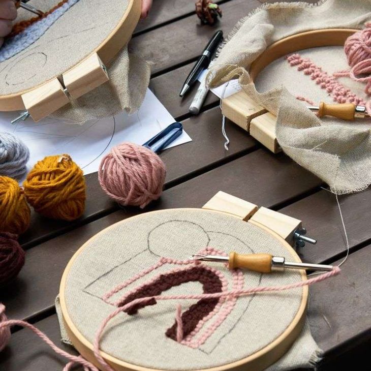 Punch needle embroidery with The Modern Crafter _ 91 Editions